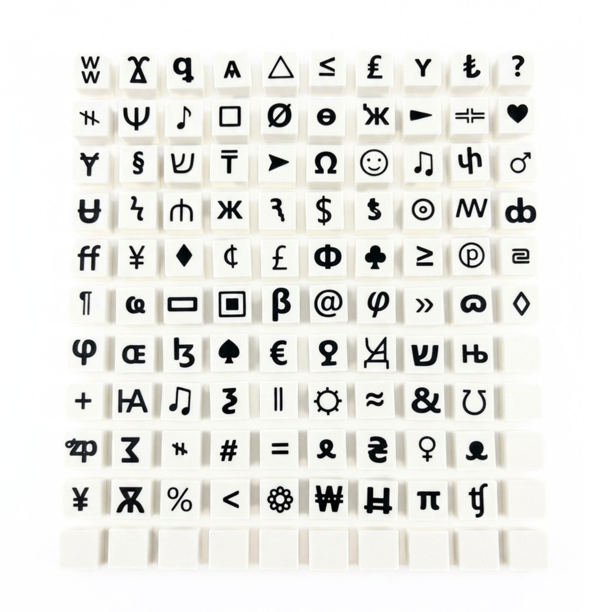 Symbolensteentjes Set 2 — Speciale symbolen + lege blokjes | 16 mm-1