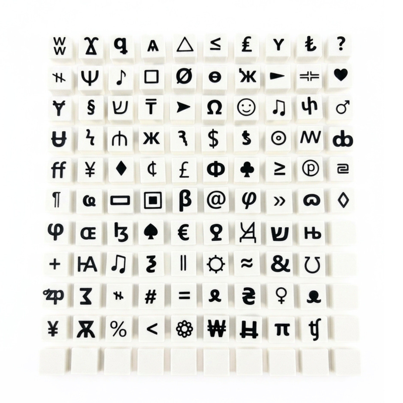 Symbolensteentjes Set 2 — Speciale symbolen + lege blokjes | 16 mm-zoom-