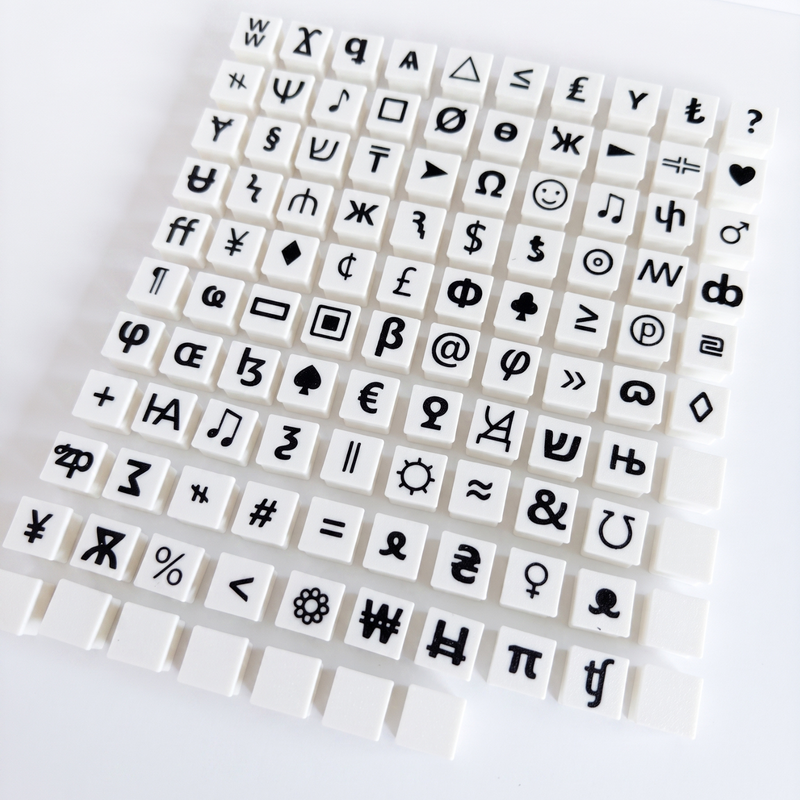 Symbolensteentjes Set 2 — Speciale symbolen + lege blokjes | 16 mm-zoom-