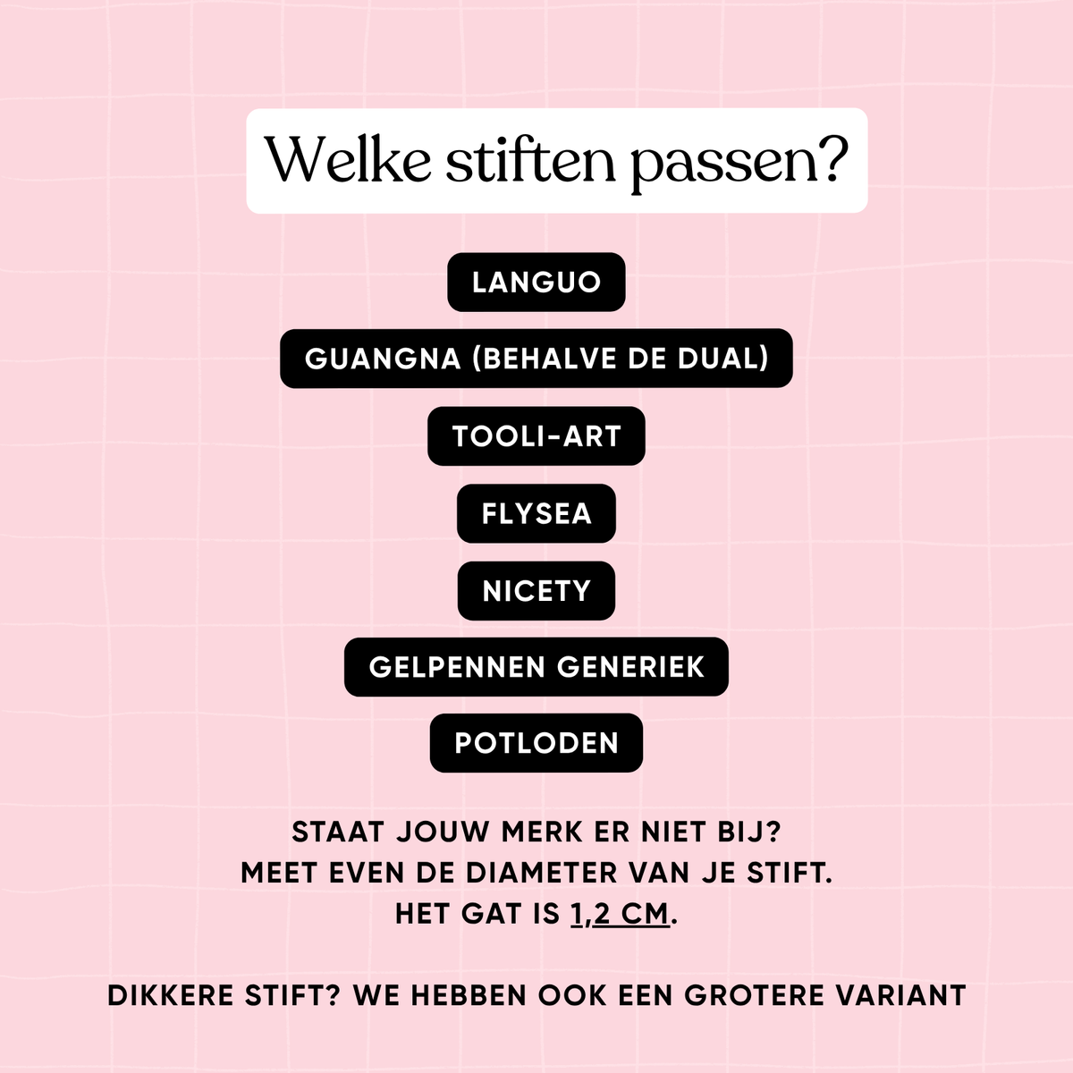Stiftendisplay 12 mm – 14 stiften | Kleuren op Nummer-4