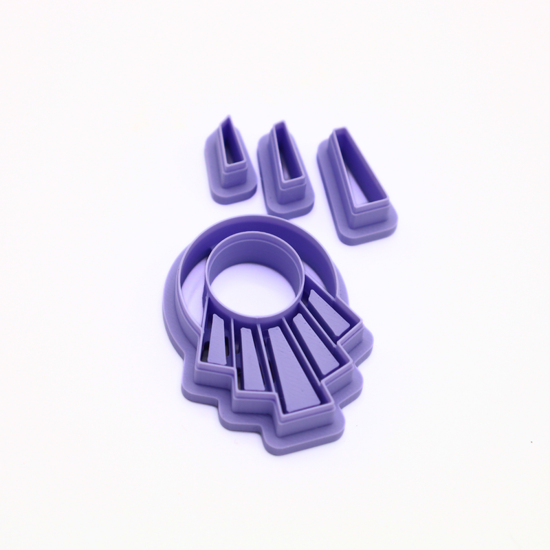 Art Deco Zonnestralen – Klei Cutter-zoom-