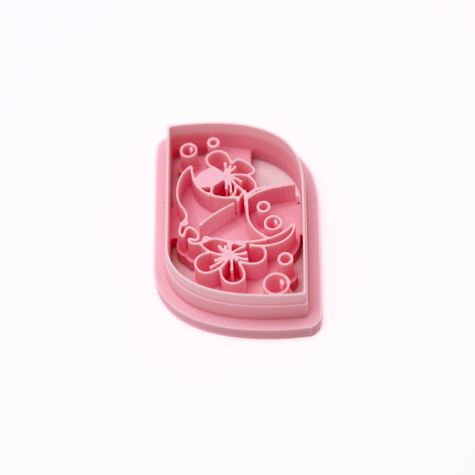 Botanical Tropische Bloemen Vis – Klei Cutter-zoom-1