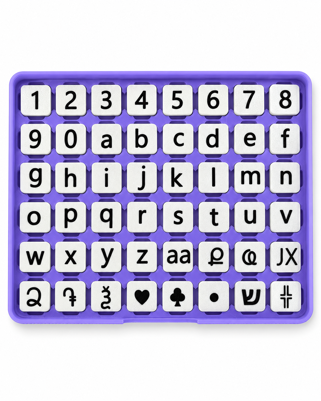 Opbergtray voor 16 mm symbolensteentjes – stapelbaar | per stuk-1