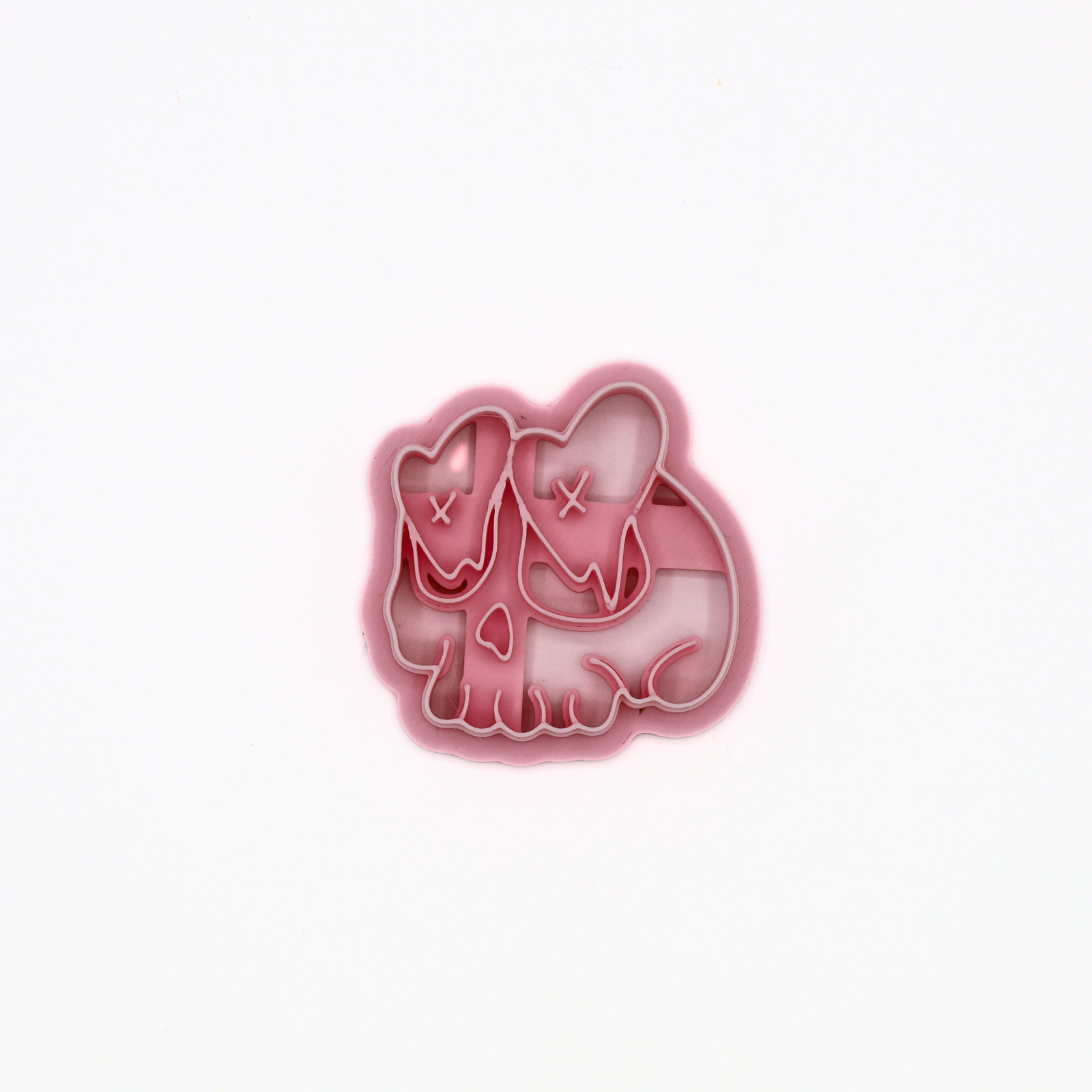 Doodskop met hartjes ogen – Klei Cutter