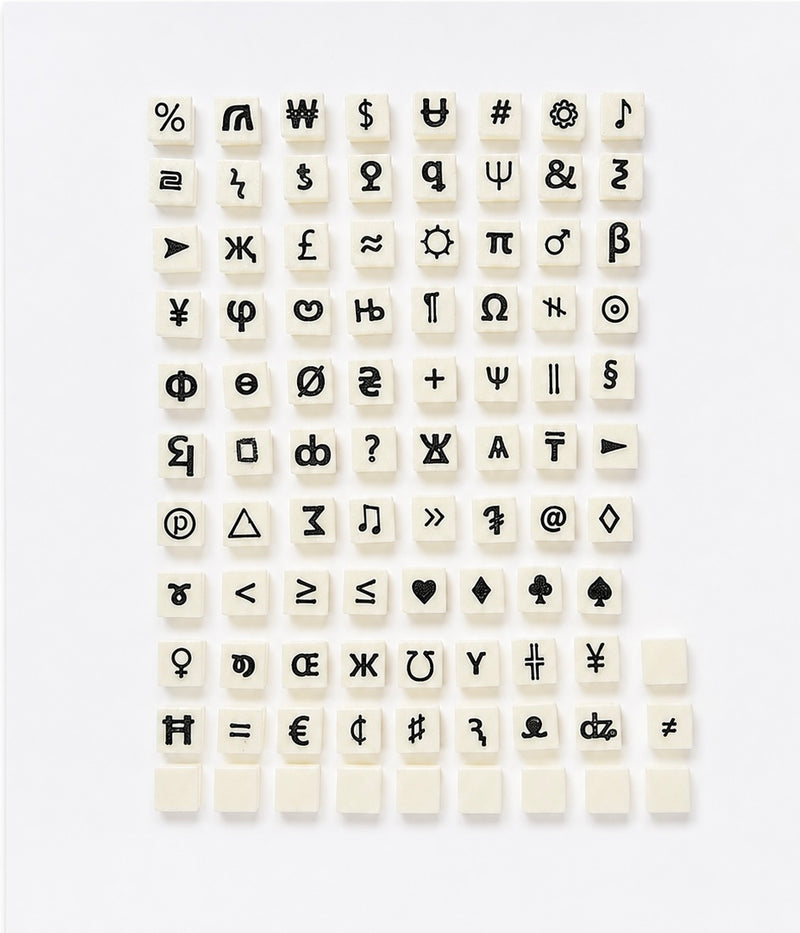 Kleuren op Nummer – Symbolensteentjes Set 2 | Speciale symbolen-zoom-