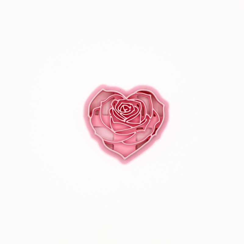 Hart met Roos – Klei Cutter-zoom-