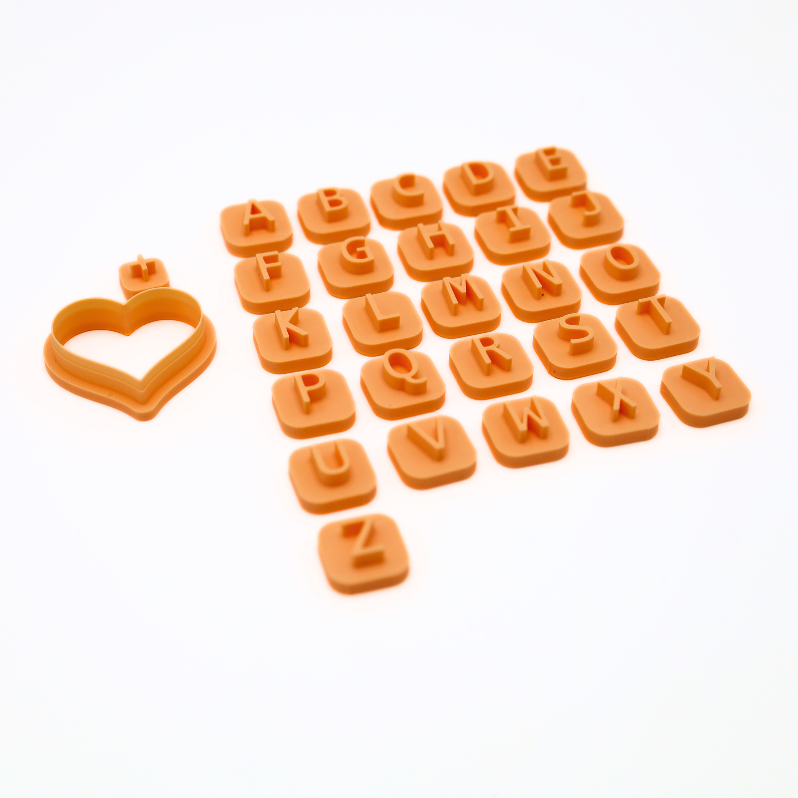 Hart met initialen – Klei Cutter