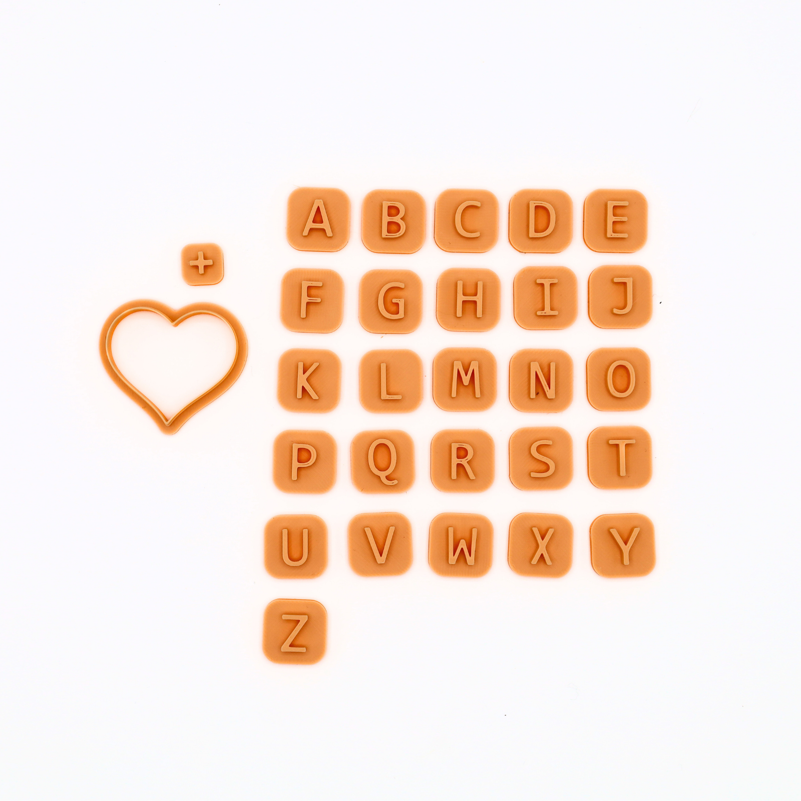 Hart met initialen – Klei Cutter