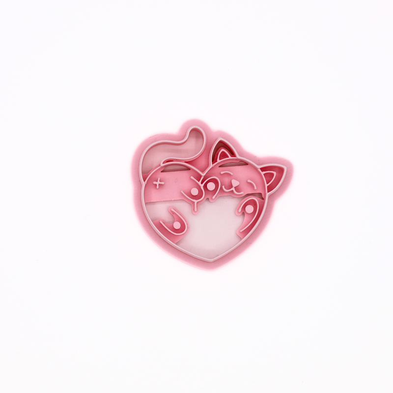 Hartvorm Kat – Klei Cutter-zoom-