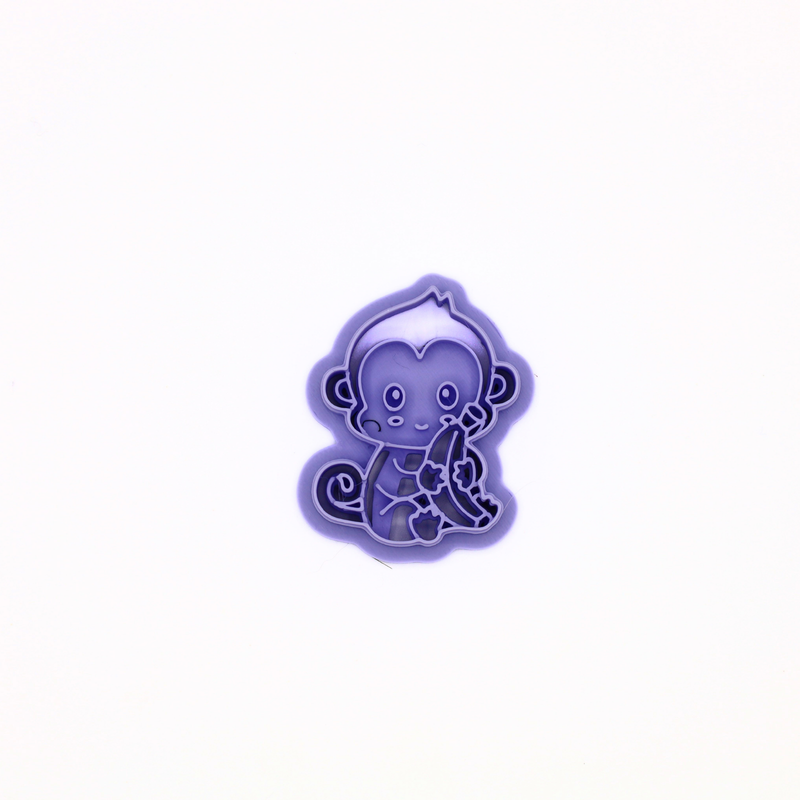 Kawaii Aap met Banaan – Klei Cutter-zoom-