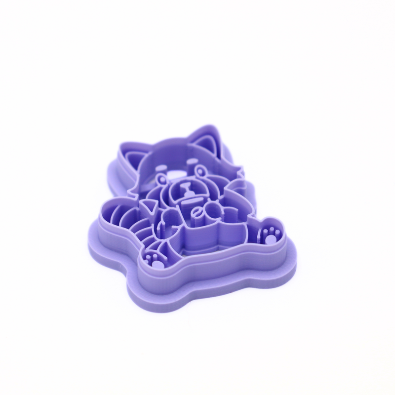 Kawaii Rode Panda – Klei Cutter-zoom-