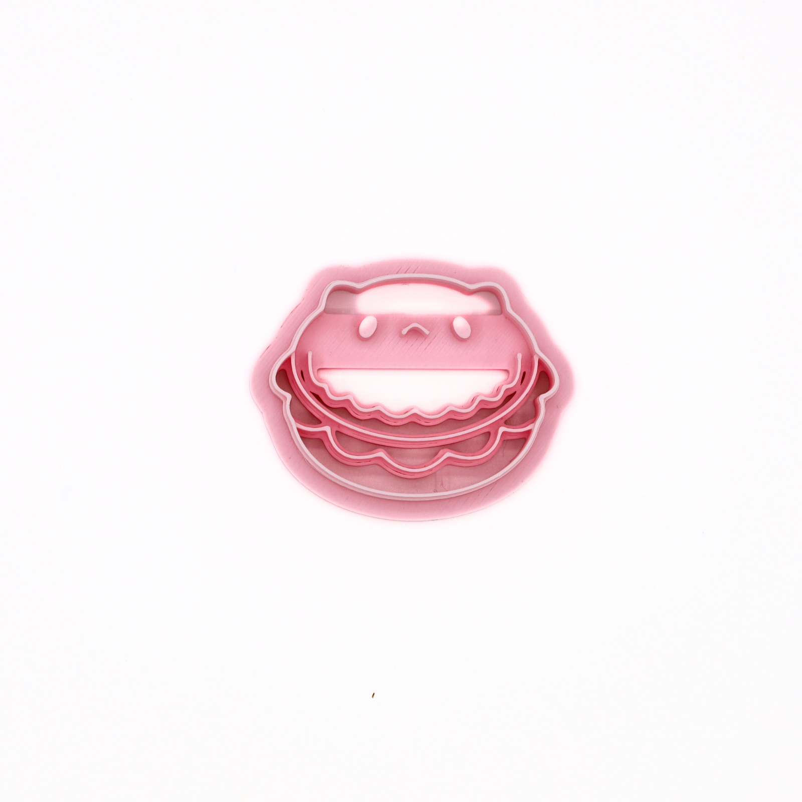 Kawaii hamburger broodje – Klei Cutter