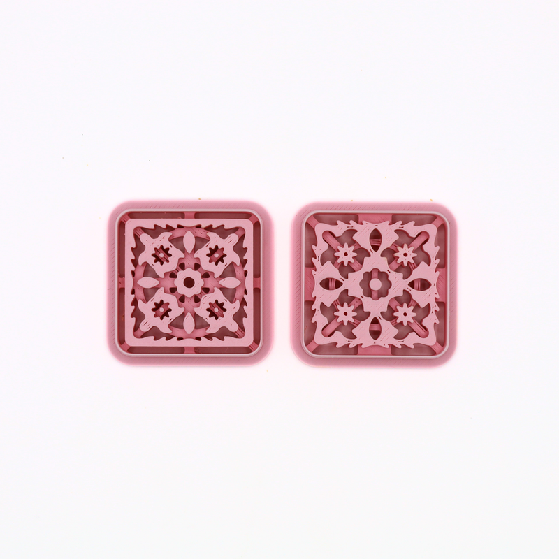 Mandala Cutter Vol. 2 – Floral Tile Mandala – Klei Cutter-zoom-