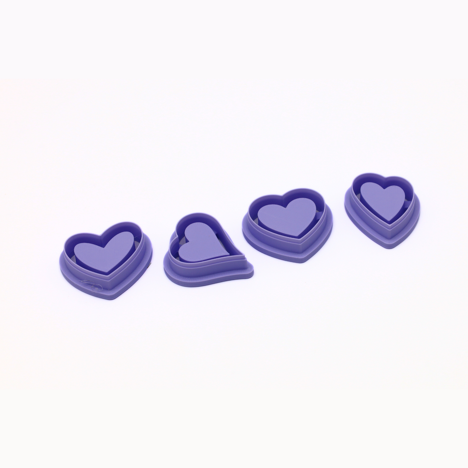 Minimalistische Hart Cutter Set – Klei Cutter