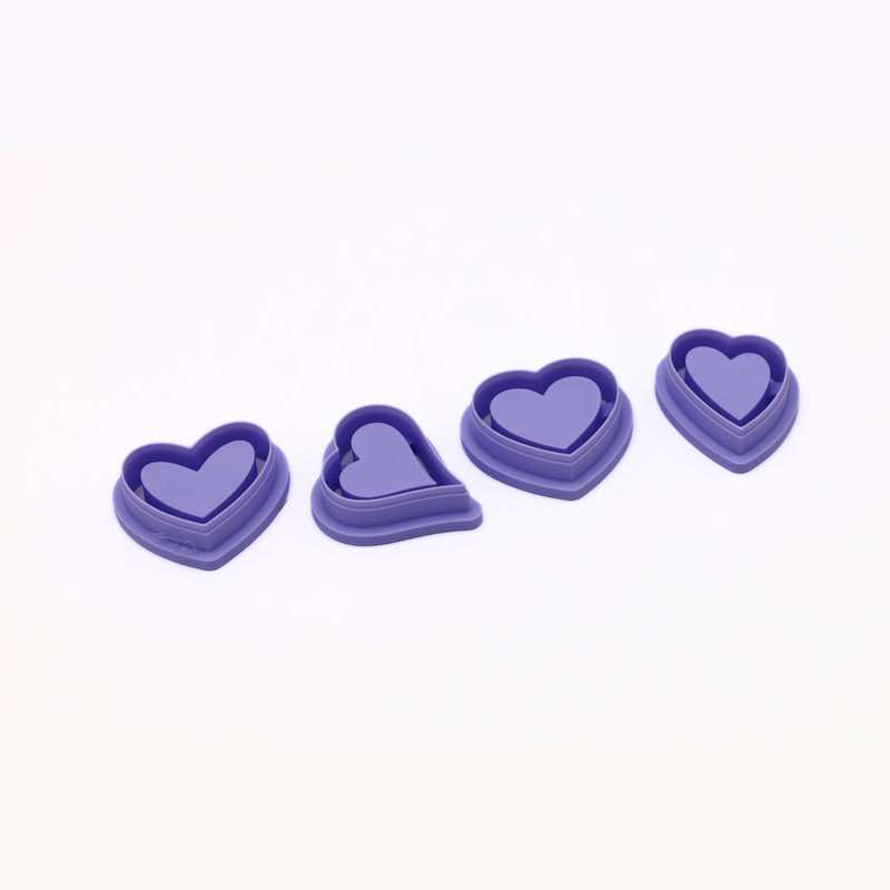 Minimalistische Hart Cutter Set – Klei Cutter-zoom-