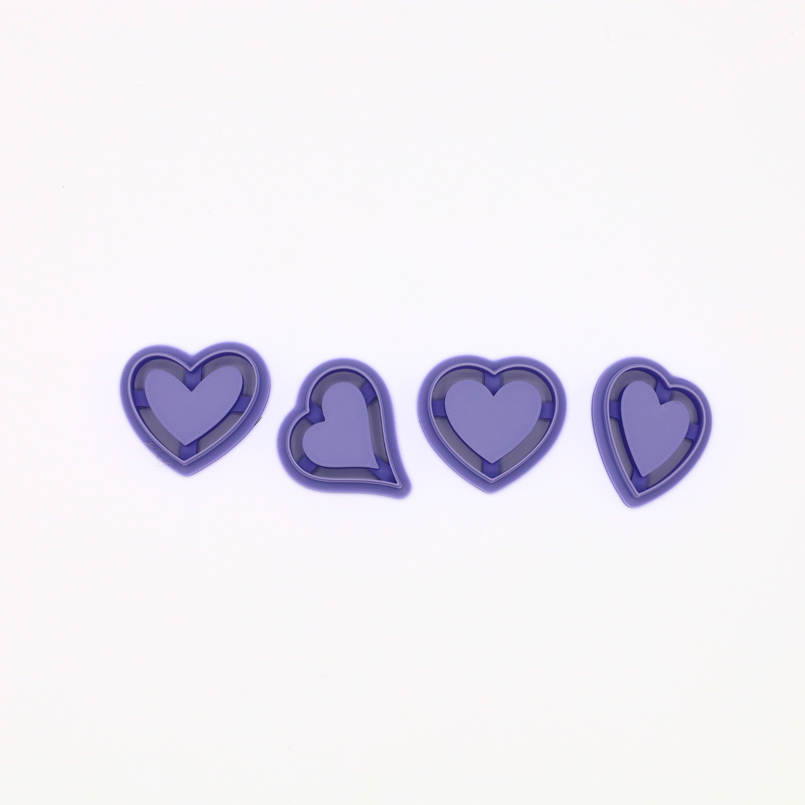 Minimalistische Hart Cutter Set – Klei Cutter