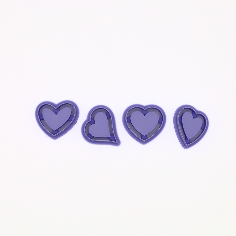 Minimalistische Hart Cutter Set – Klei Cutter-zoom-