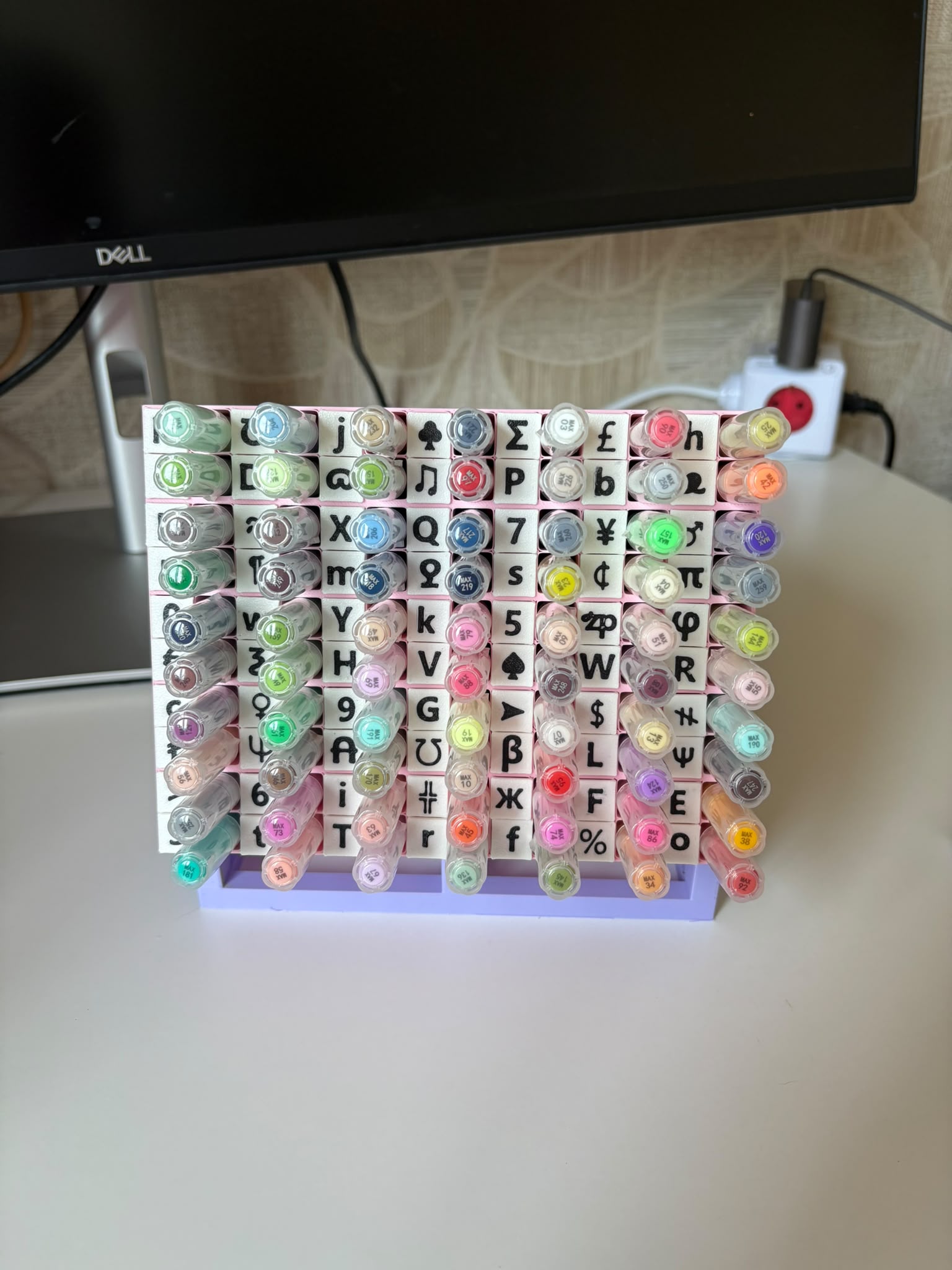 Kleuren op nummer stiftendisplay 70 stiften
